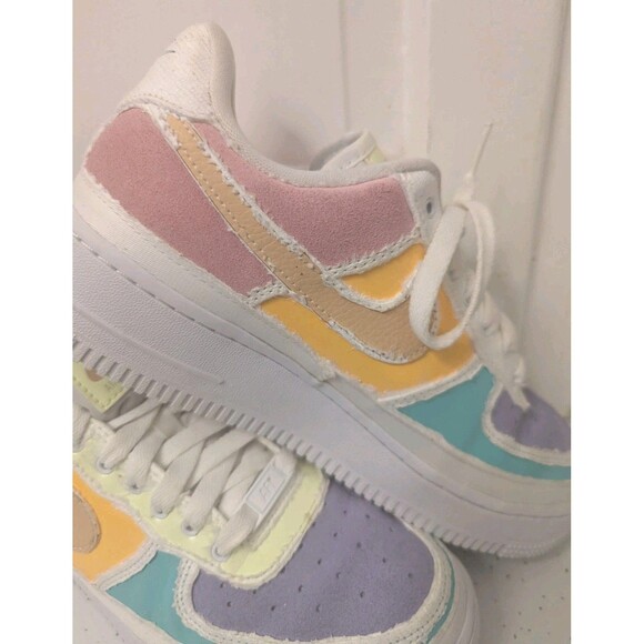 NIKE Air Force 1 Low Tear Away Pastel Reveal Sneakers SZ 7.5 DJ6901-600 - Picture 14 of 16